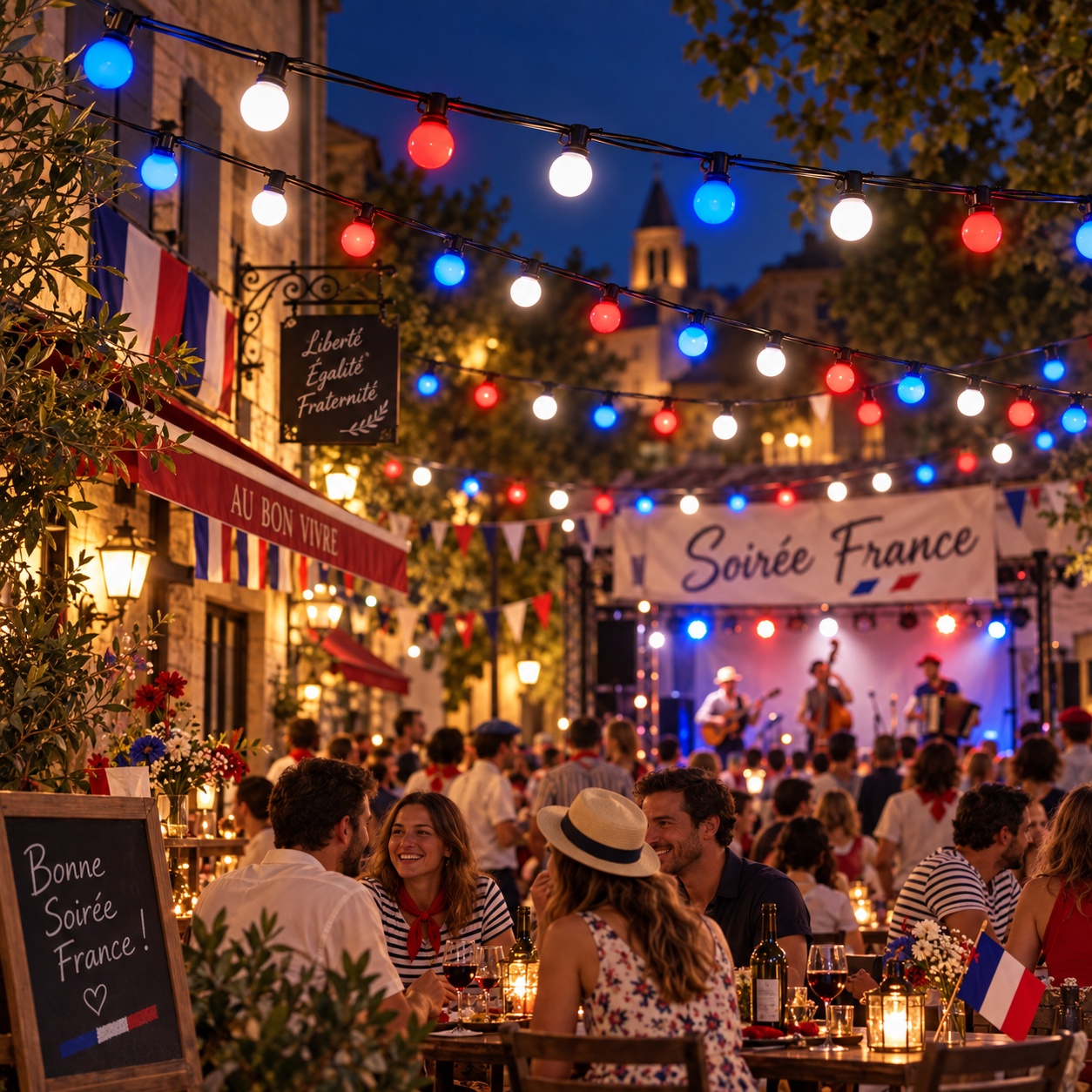 Location Guirlande guinguette "Soirée France " 10 mètres guirlande_france_3
